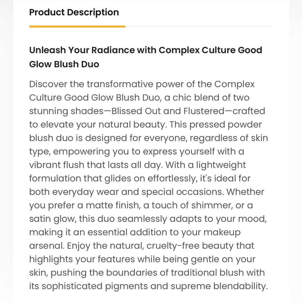COMPLEX CULTURE GOOD GLOW BLUSH DUO - BRAND NEW in the box! - Picture 13 of 16
